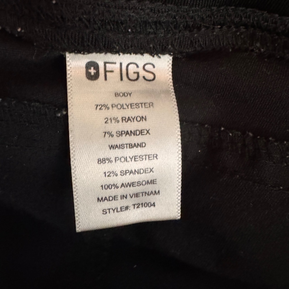 Figs Black Joggers Size Small - Picture 7 of 8